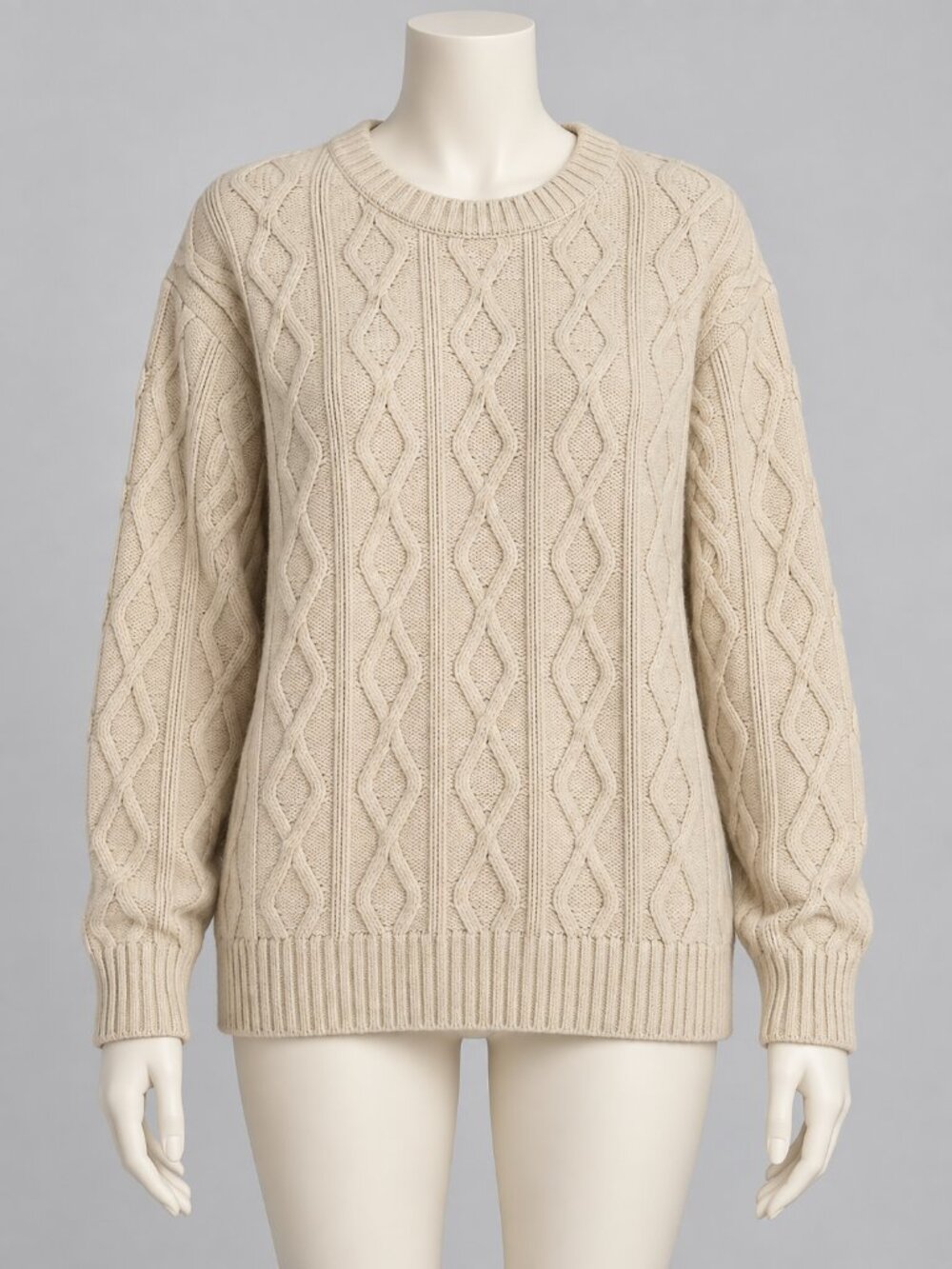 Goodfellow Cream Cable Knit Sweater